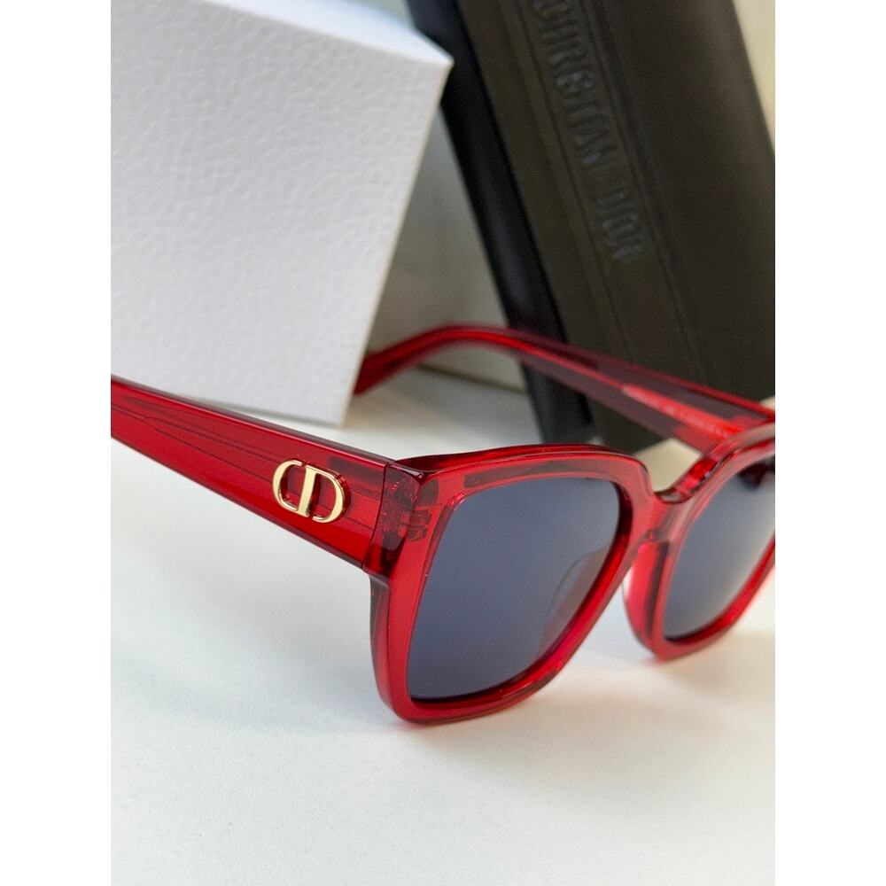 NEW Dior DiorGlow S1I Cat Eye Sunglasses in Red - Picture 3 of 6